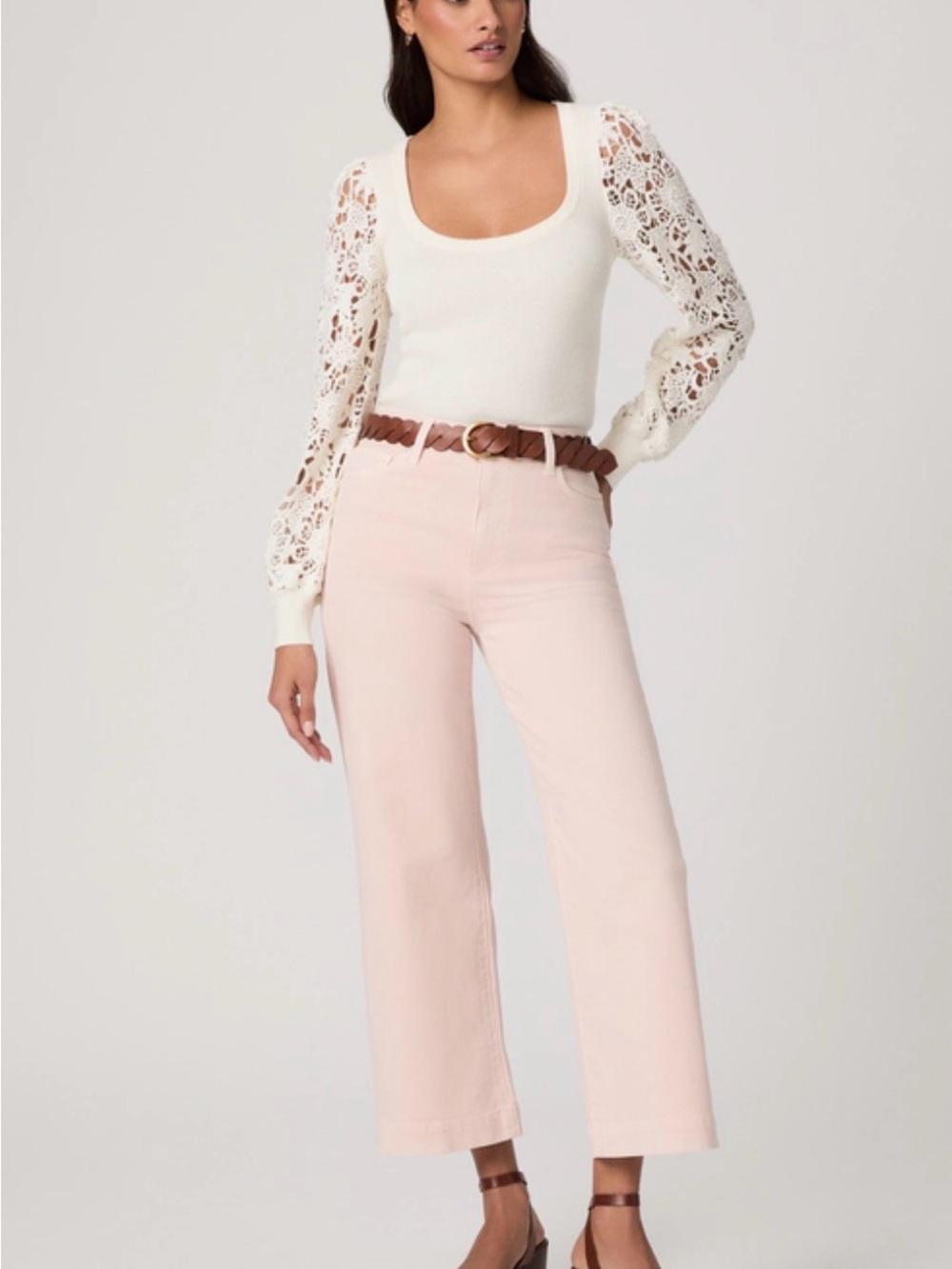 Paige Anessa Wide Leg Jean ~ Vintage Rosa ~ 27